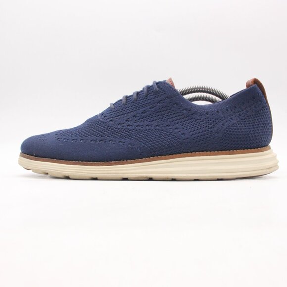 Cole Haan Shoe Men\'s 11 Original Grand Stitchlite Knit Wingtip Oxford Blue 27960 main image 4